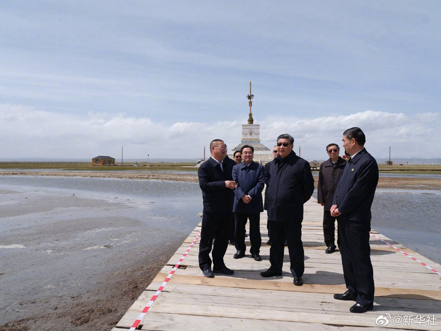 Xi Jinping nel Qinghai per visita d’ispezione nella prefettura autonoma tibetana di Haibei