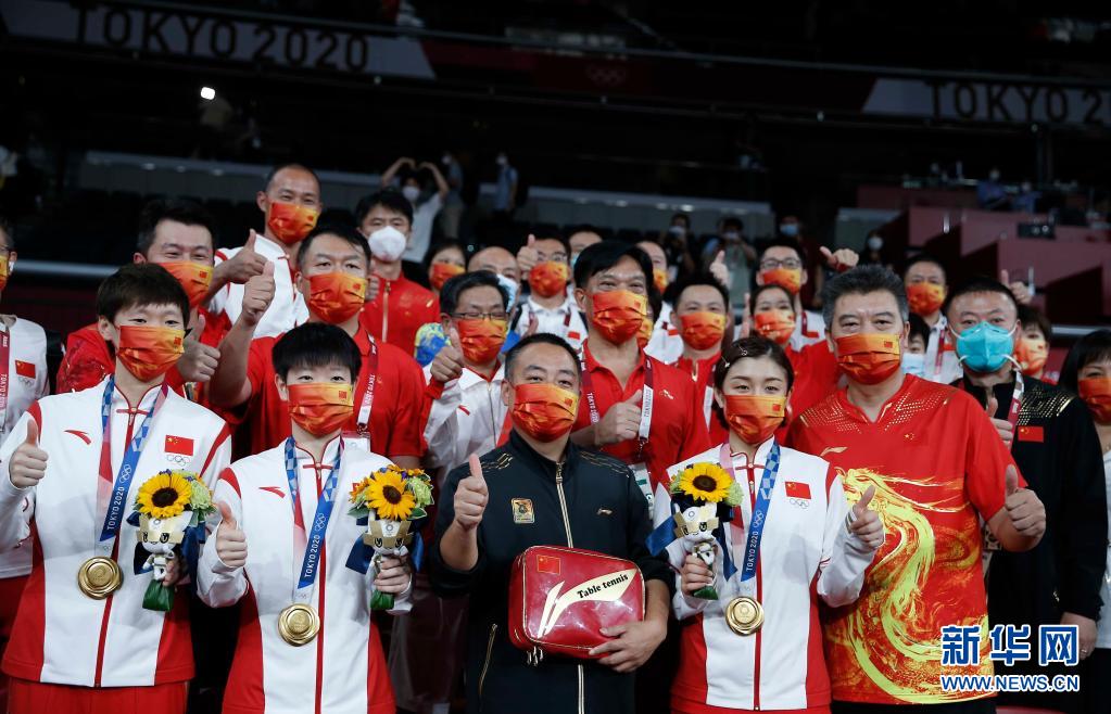 Olimpiade Tokyo: sale sul gradino più alto del podio la squadra femminile cinese di tennis tavolo