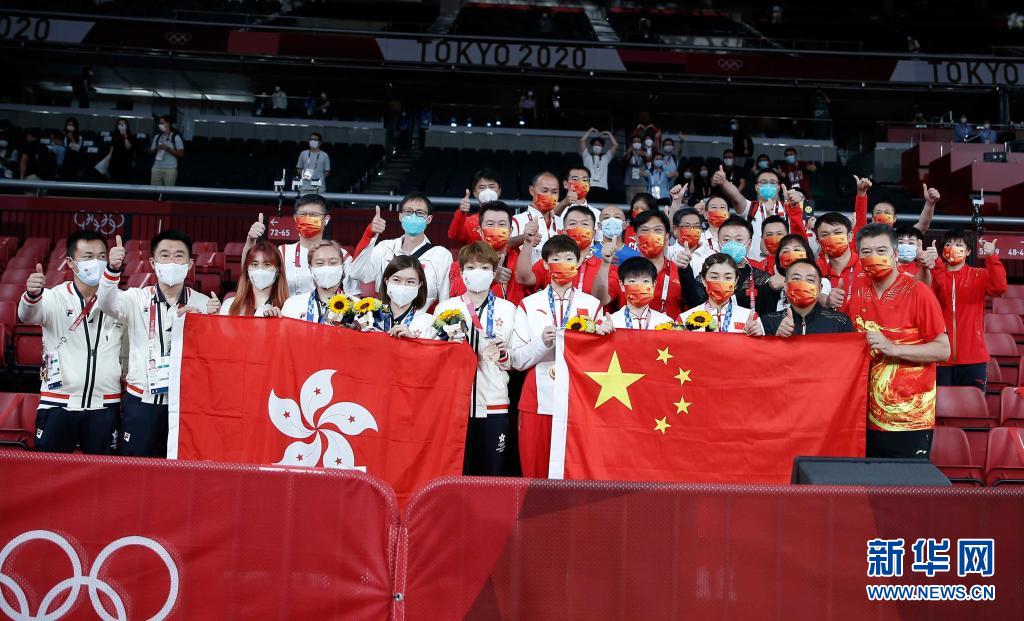 Olimpiade Tokyo: sale sul gradino più alto del podio la squadra femminile cinese di tennis tavolo