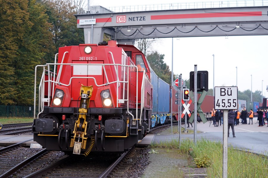 "Shanghai Express" ad Amburgo. (26 ottobre 2021, Xinhua/Wang Qing)