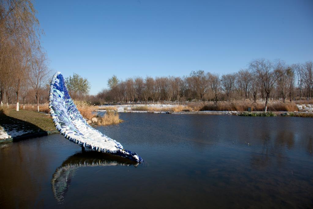 Collocata a Beijing la scultura dell'artista torinese per le Olimpiadi Invernali 2022