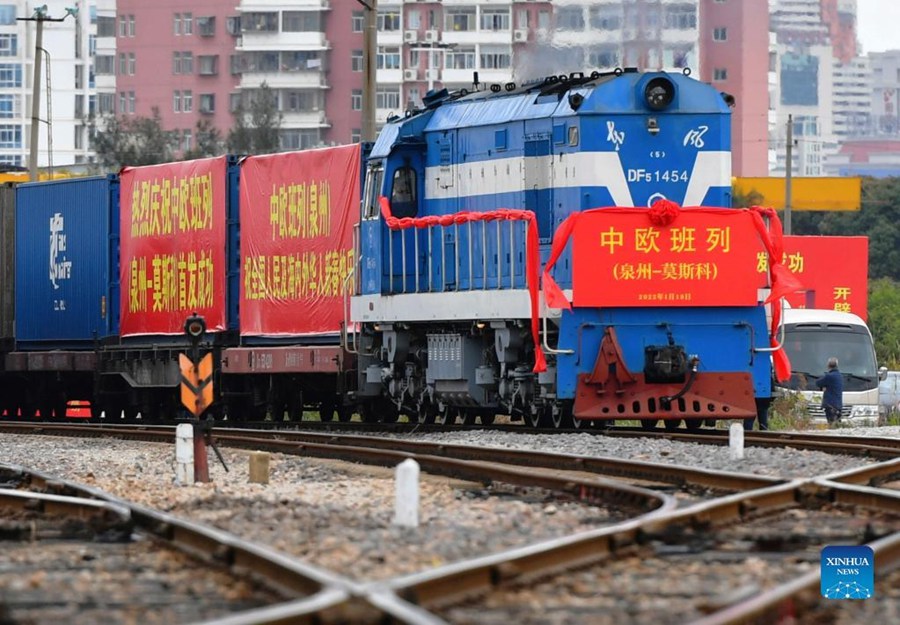 Cina: aperta la nuova rotta del treno merci tra Quanzhou e Mosca