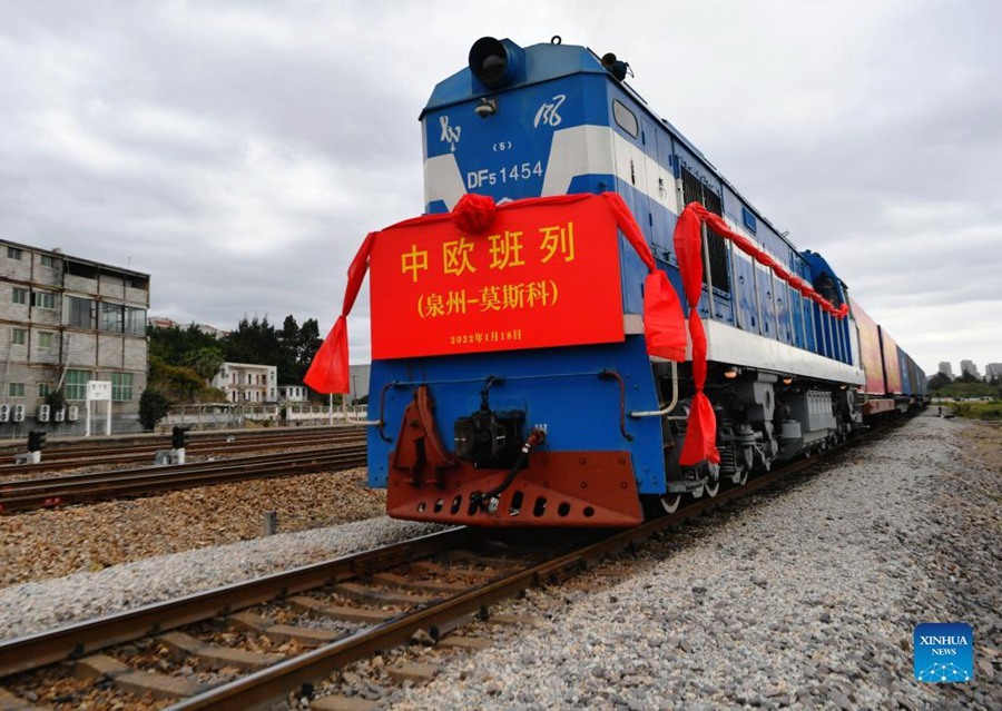 Cina: aperta la nuova rotta del treno merci tra Quanzhou e Mosca