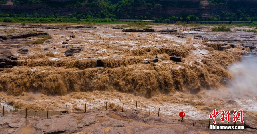 Arriva la stagione ottima per osservazione della cascata Hukou sul fiume Giallo