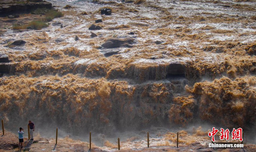 Arriva la stagione ottima per osservazione della cascata Hukou sul fiume Giallo