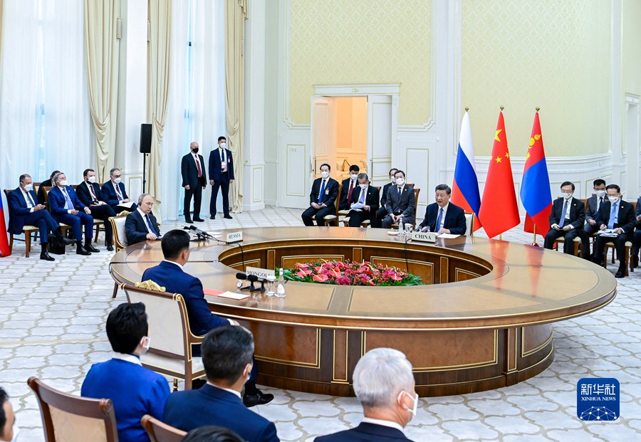 Xi Jinping partecipa alla sesta riunione dei capi di Stato di Cina, Russia e Mongolia