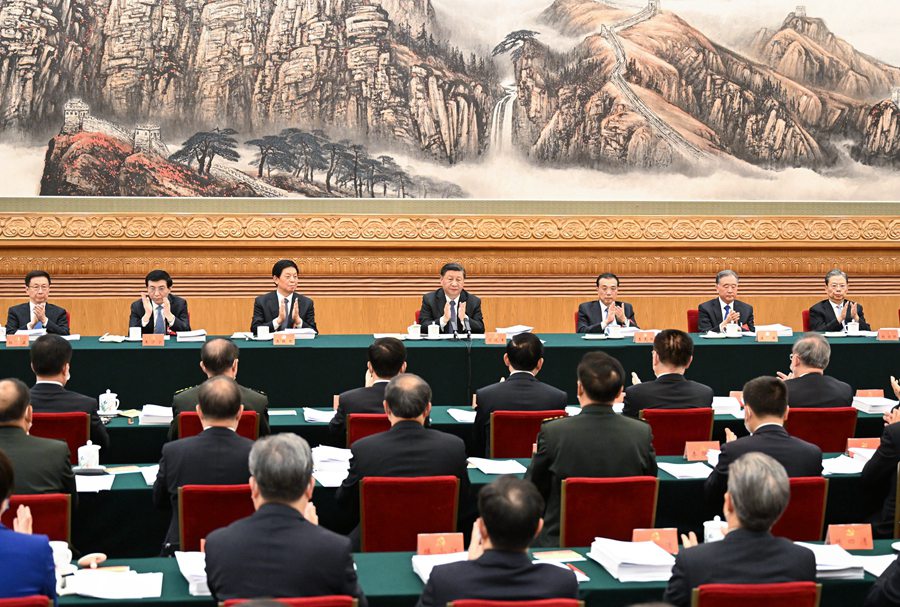 Xi Jinping presiede la seconda riunione del Presidium del XX Congresso Nazionale del PCC