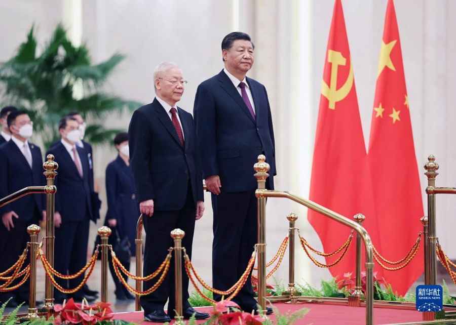 Beijing, colloquio tra Xi Jinping e il suo omologo vietnamita Nguyen Phu Trong