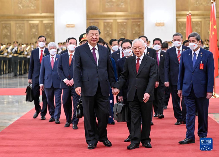 Beijing, colloquio tra Xi Jinping e il suo omologo vietnamita Nguyen Phu Trong