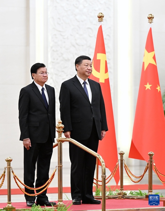 Beijing, colloquio tra Xi Jinping e Thongloun Sisoulith