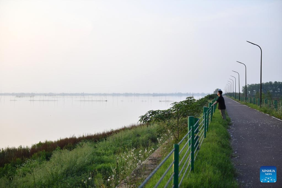 Il lago Datong nella città di Yiyang, nella provincia dello Hunan. (20 aprile 2023 – Xinhua/Chen Zhenhai)