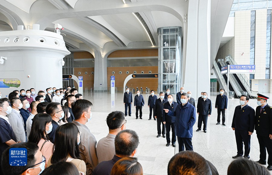 Xi Jinping in visita di ispezione nella Nuova Area di Xiong'an