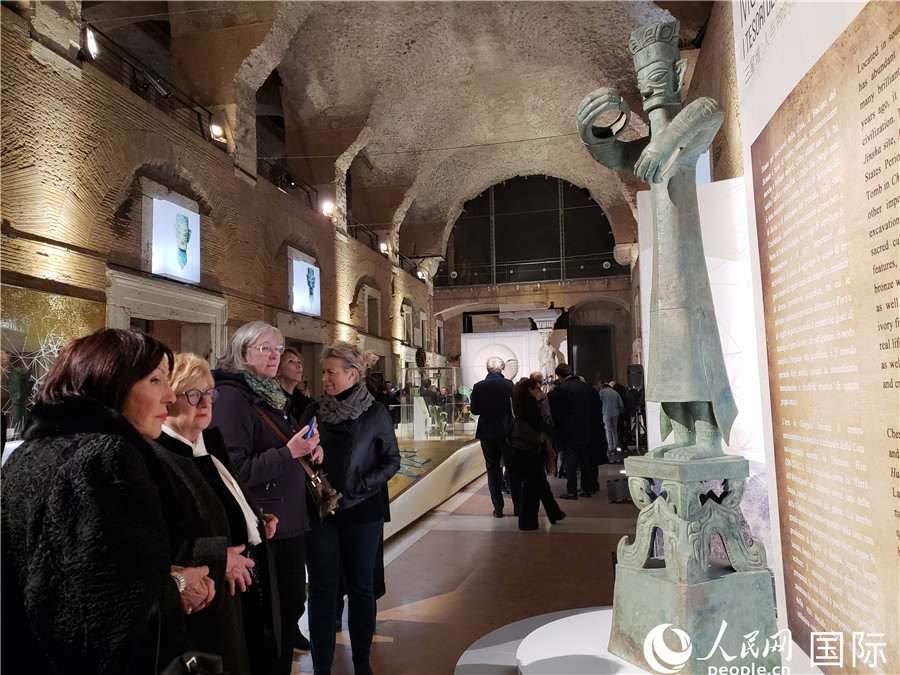 La mostra “Mortali Immortali, tesori del Sichuan nell’antica Cina” al Museo dei Fori Imperiali di Roma. (27 marzo 2019 - Quotidiano del Popolo Online)