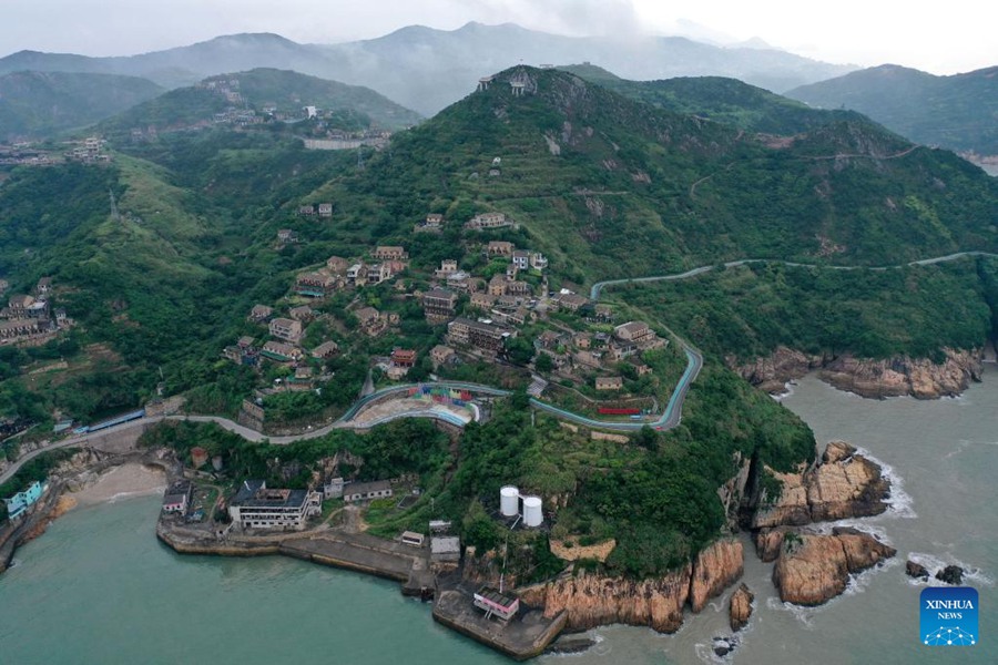 Vista del villaggio di Haili, nella città di Wenling, provincia dello Zhejiang. (7 giugno 2023 – Foto/Xinhua)