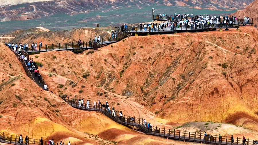 Zhangye, Gansu: splendidi monti arcobaleno lungo la Via della Seta