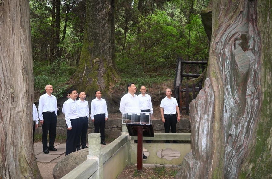 Xi Jinping in viaggio d'ispezione nel Sichuan