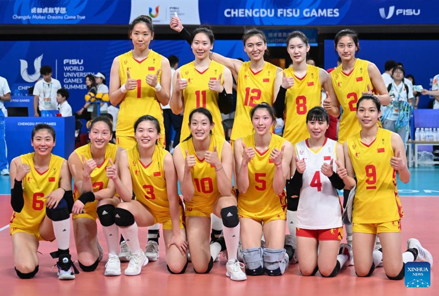 Universiadi di Chengdu: la Cina supera la Germania 3-1 e vince la prima vittoria nella pallavolo femminile