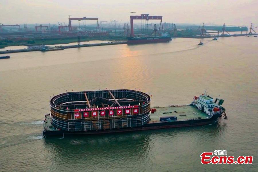 Jiangsu: in costruzione il ponte ferroviario-stradale Chongming-Qidong sul fiume Yangtze