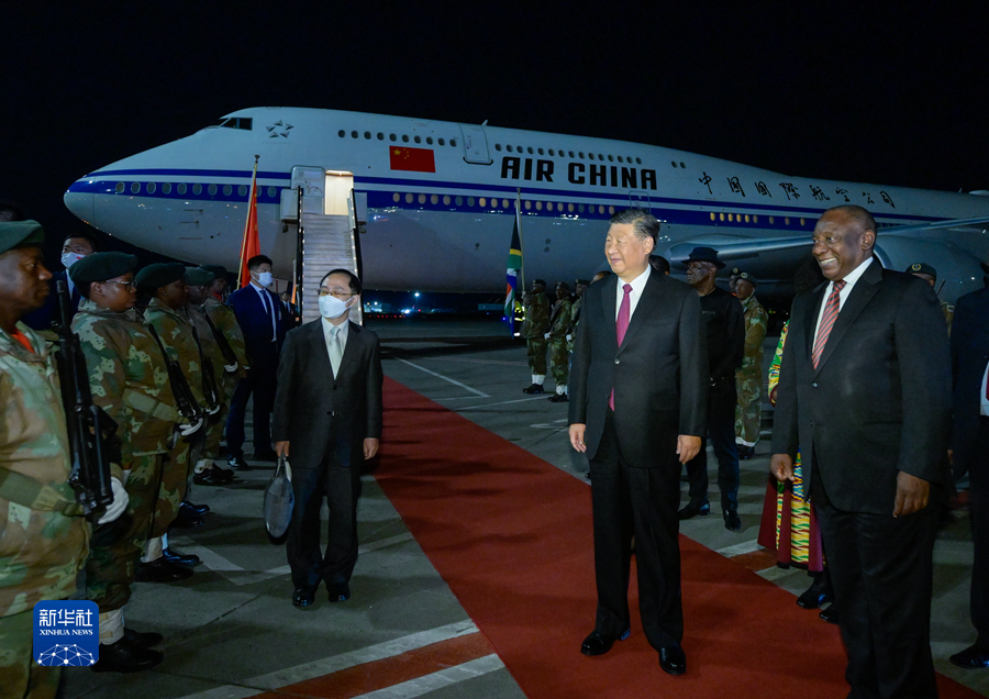 Xi Jinping è arrivato a Johannesburg