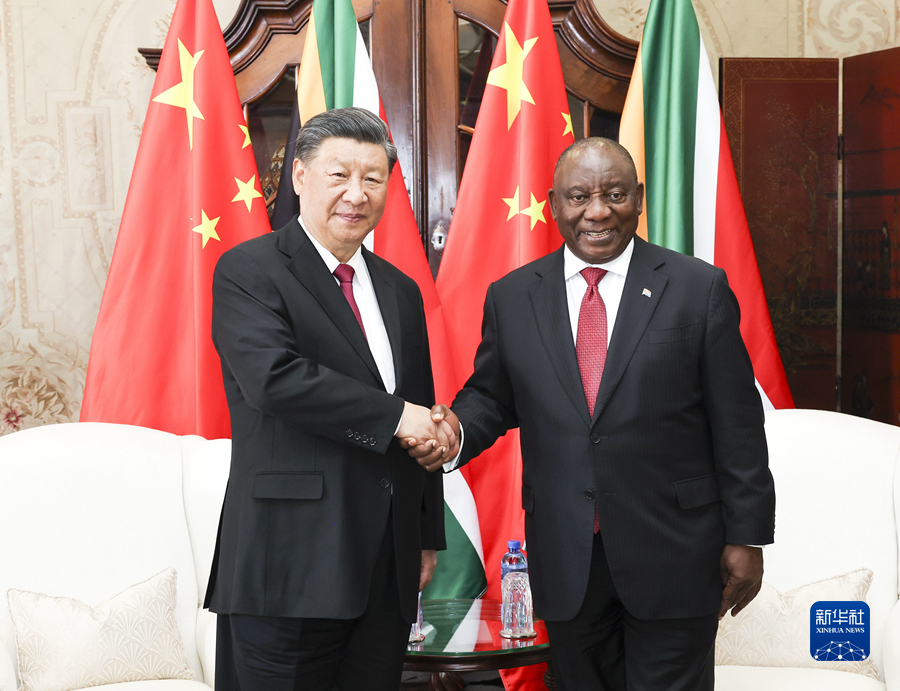 Incontro tra Xi Jinping e Cyril Ramaphosa