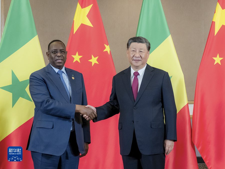 Johannesburg: Xi Jinping incontra il presidente senegalese, Macky Sall