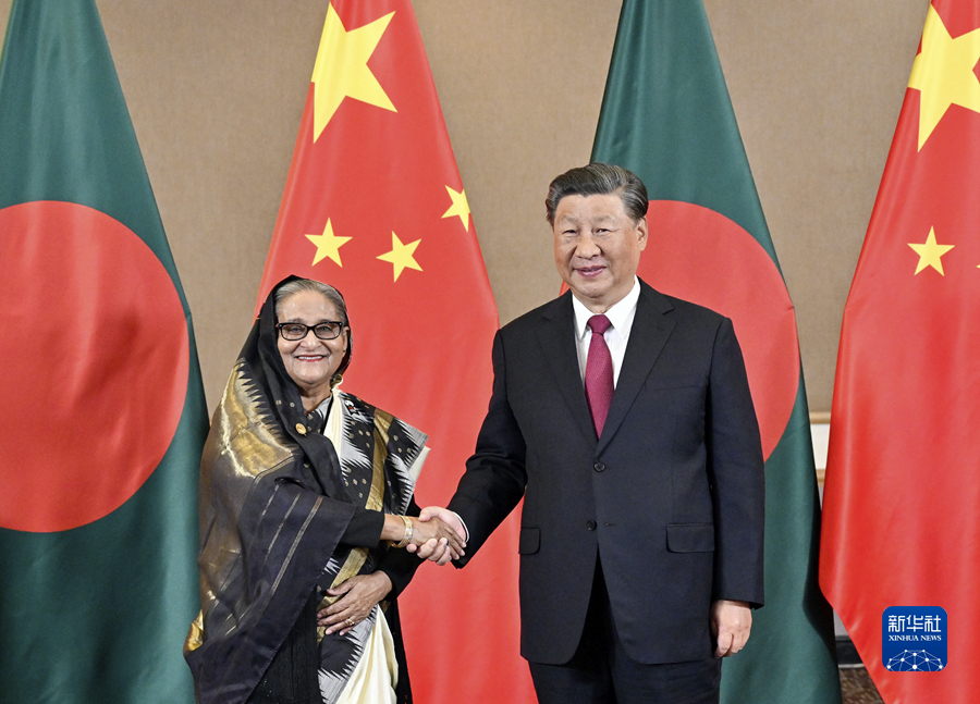 Incontro tra Xi Jinping e il Primo Ministro del Bangladesh