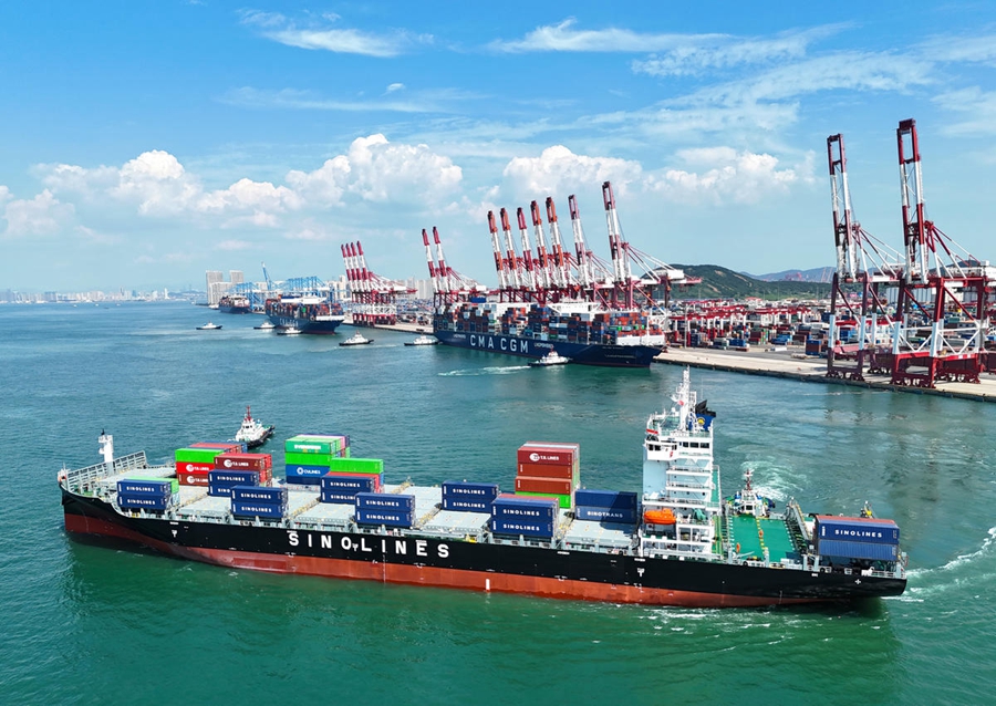 Porto di Qingdao, Shandong: 10 nuove rotte 