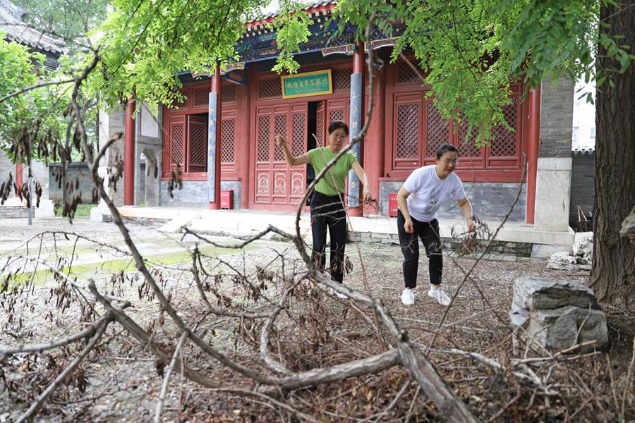 Riparazioni dei reperti culturali danneggiate dalle inondazioni completate a Zhuozhou