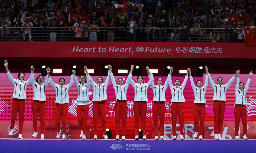 XIX Giochi Asiatici: la Cina ha vinto la medaglia d'oro nella finale femminile di pallavolo