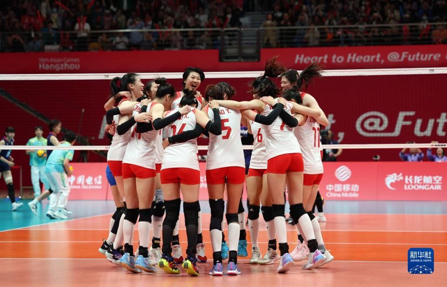 XIX Giochi Asiatici: la Cina ha vinto la medaglia d'oro nella finale femminile di pallavolo