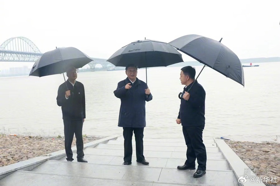 Viaggio d'ispezione di Xi Jinping a Jiujiang, nella provincia del Jiangxi