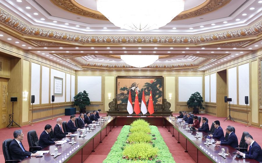 Incontro tra Xi Jinping e il presidente indonesiano