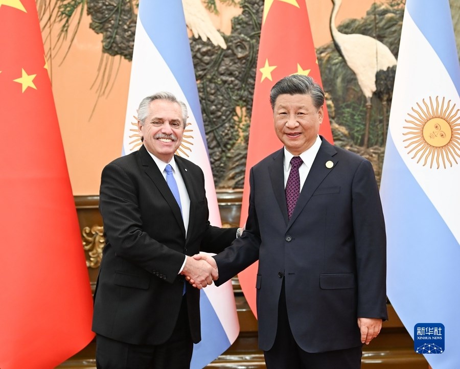 Incontro tra Xi Jinping e il presidente argentino