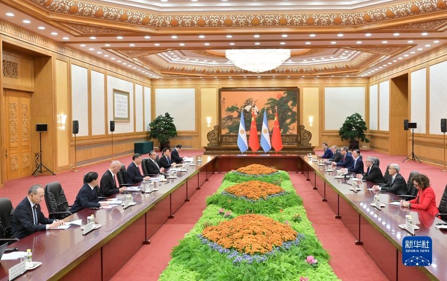 Incontro tra Xi Jinping e il presidente argentino