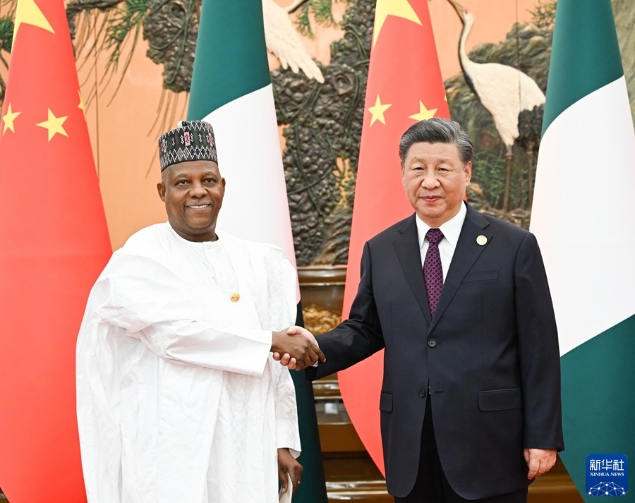 Incontro tra Xi Jinping e il vicepresidente nigeriano