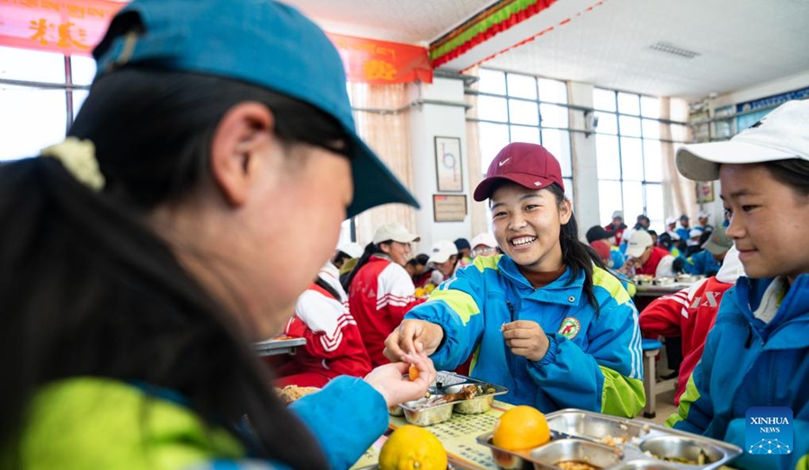 La vita scolastica nella contea di Damxung, nello Xizang cinese