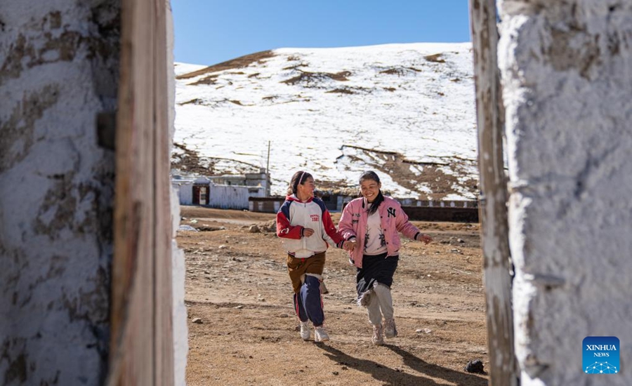 La vita scolastica nella contea di Damxung, nello Xizang cinese