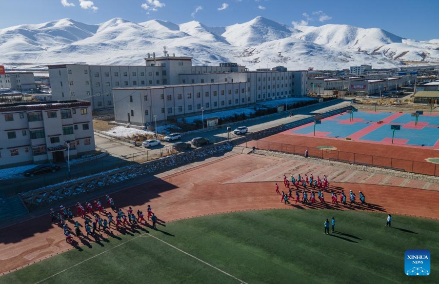 La vita scolastica nella contea di Damxung, nello Xizang cinese