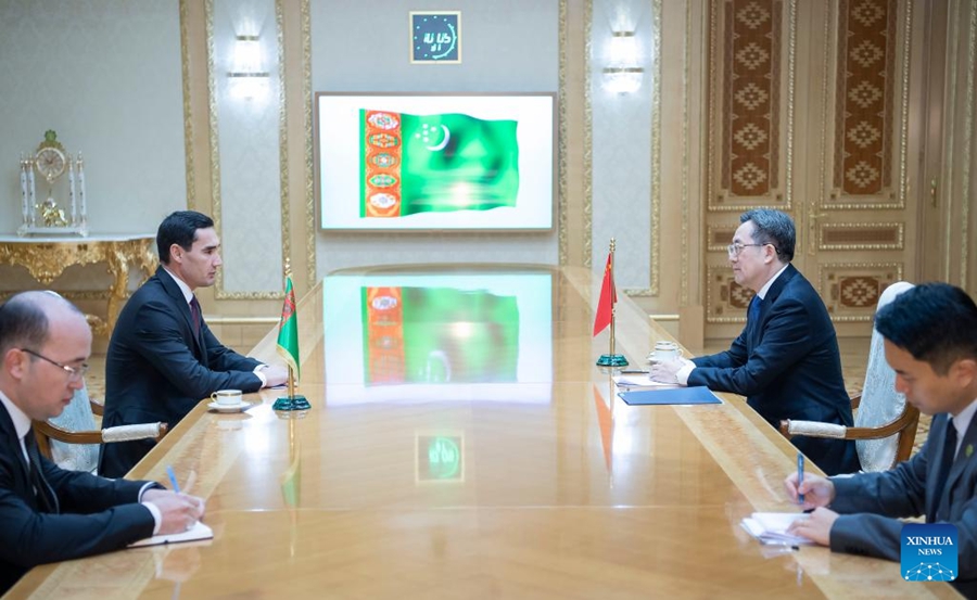 Ding Xuexiang in Turkmenistan presiede sesta riunione del Comitato di cooperazione Cina-Turkmenistan