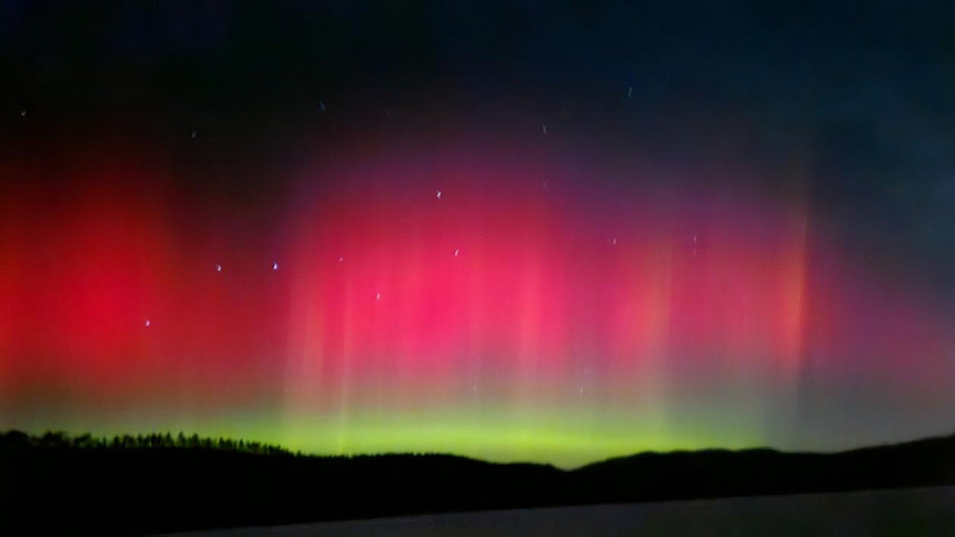 La Cina settentrionale illuminata da splendide aurore nel fine settimana