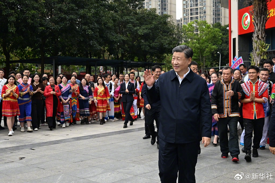 Nanning, viaggio di ispezione di Xi Jinping nel Guangxi