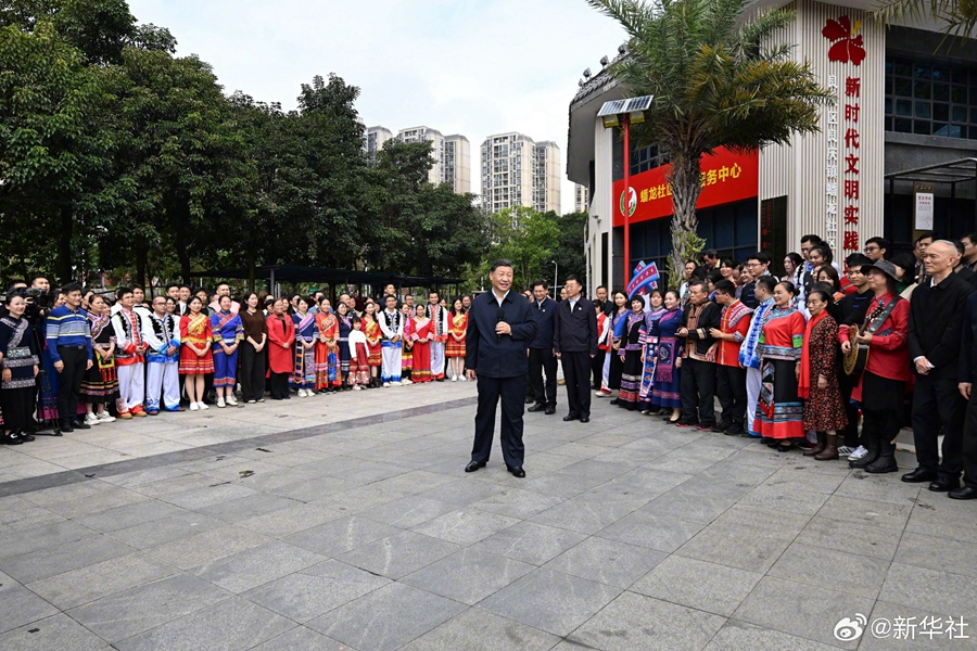 Nanning, viaggio di ispezione di Xi Jinping nel Guangxi