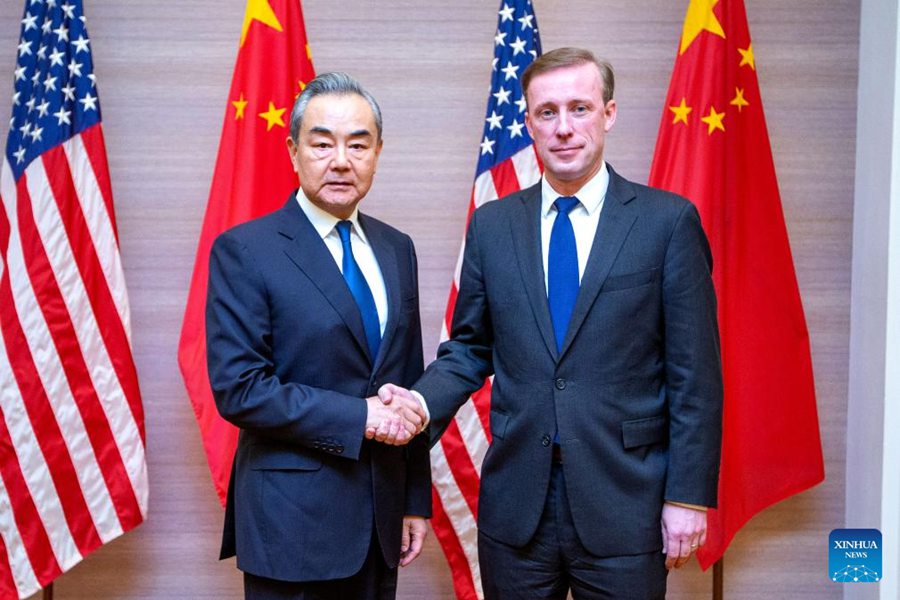 Wang Yi, tiene colloqui con Jake Sullivan a Bangkok, Tailandia. (26 gennaio 2024 - Xinhua/Wang Teng)