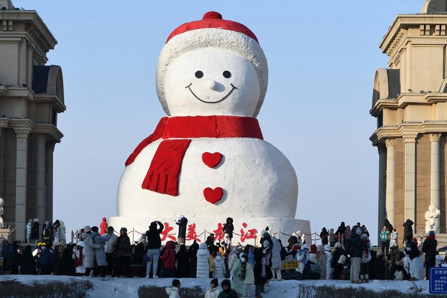 Harbin, boom del consumo su ghiaccio e neve