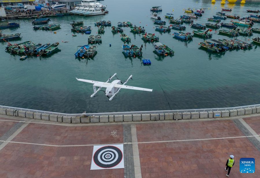 Shenzhen: nuova rotta di consegna di frutti di mare tramite drone