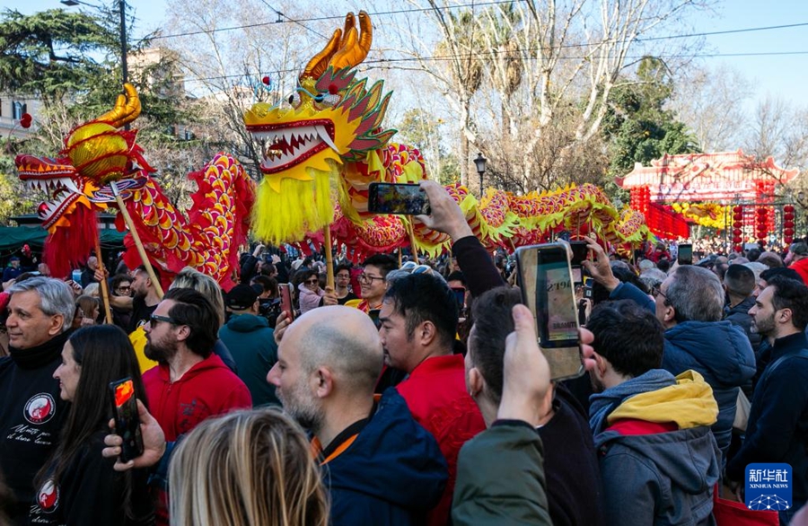 Atmosfera del Capodanno cinese a Roma