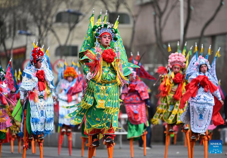 Tradizionale parata di Shehuo a Xining, Qinghai