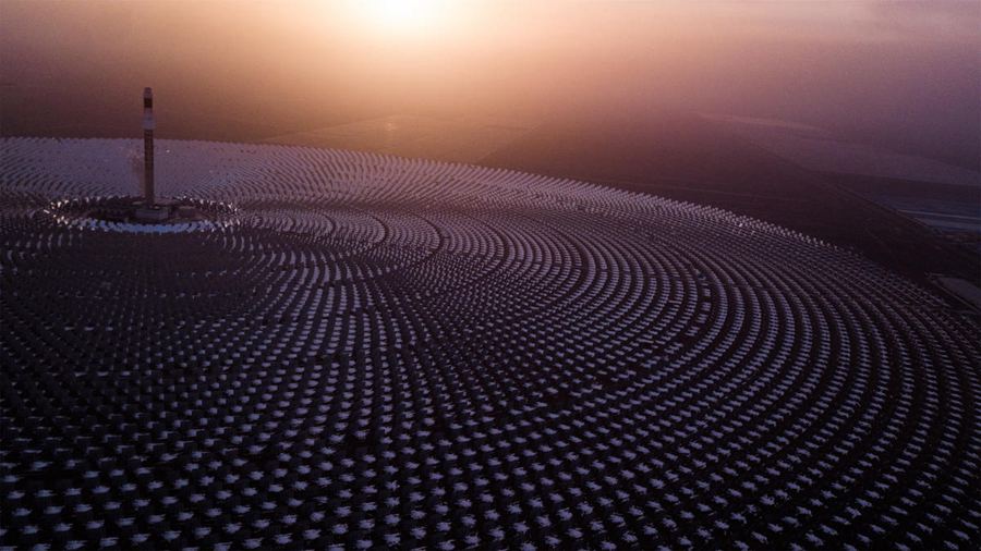 Continua produzione di energia verde nel deserto del Gobi