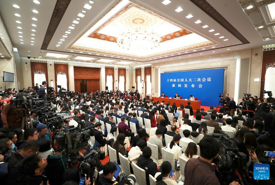 Conferenza stampa dell'Assemblea Popolare Nazionale cinese prima della sessione annuale