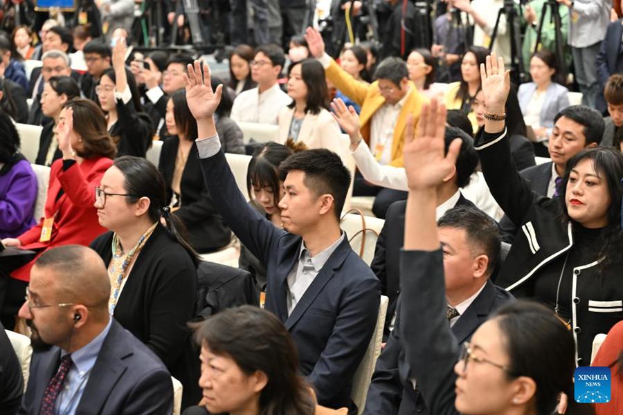 Conferenza stampa dell'Assemblea Popolare Nazionale cinese prima della sessione annuale